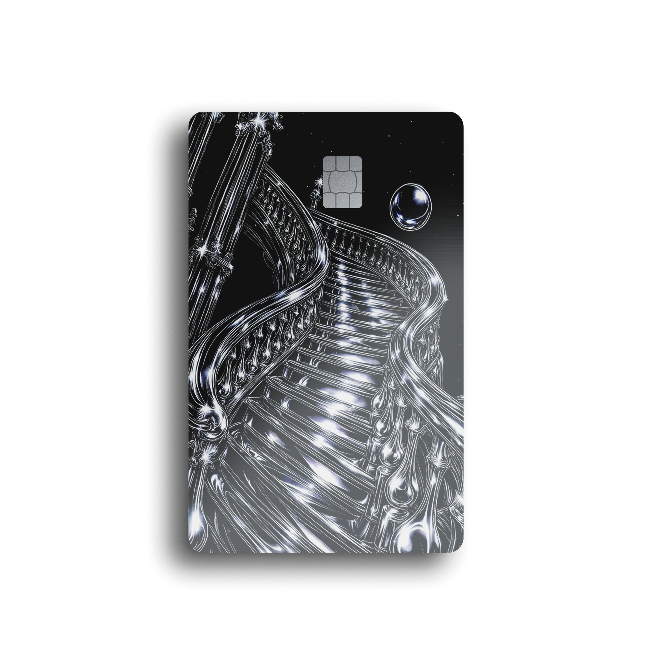 Chrome Stairway Card Skin